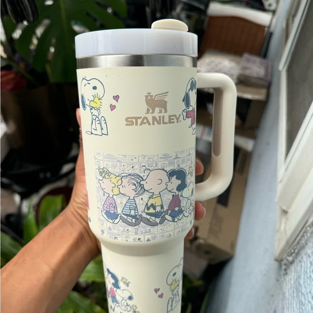 Stanley Cream and Multicolor Travel Mug - Picture 2 of 3